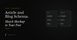 Article and Blog Schema: Match Your Markup to the Published Post