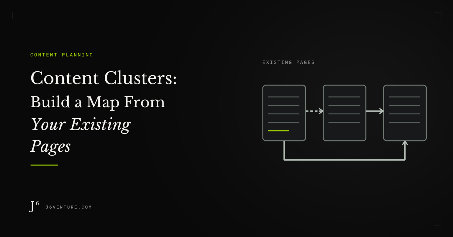 Map Clastering Content Clusters: Build a Map From Your Existing Pages