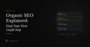 Organic SEO Explained: Find Your First Useful Step